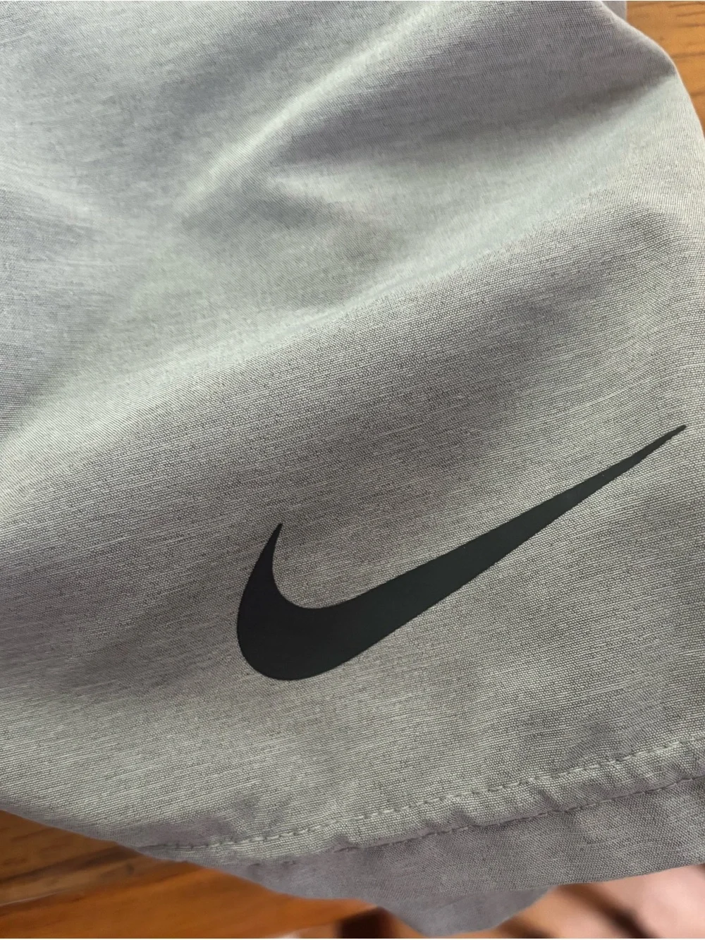 Nike Men’s Light Gray Athletic Shorts with Swoosh